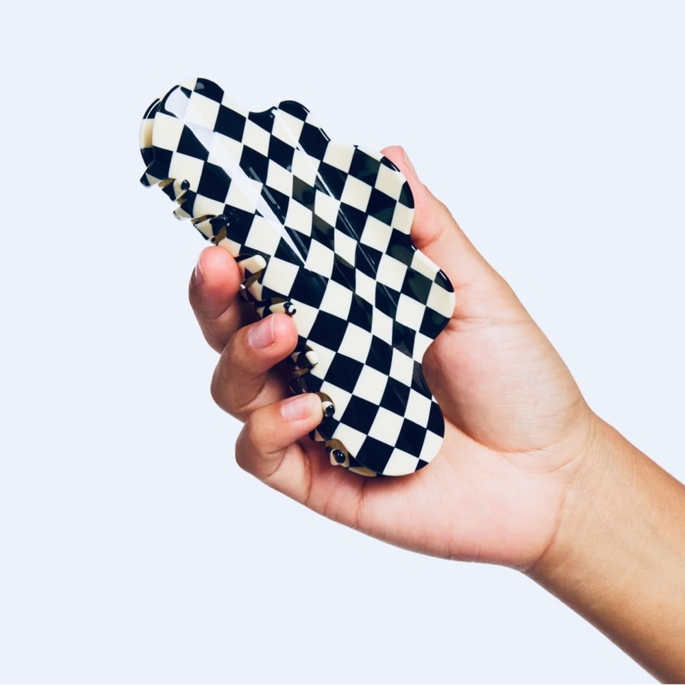 Nimbus Checkered Hair Claw Clip